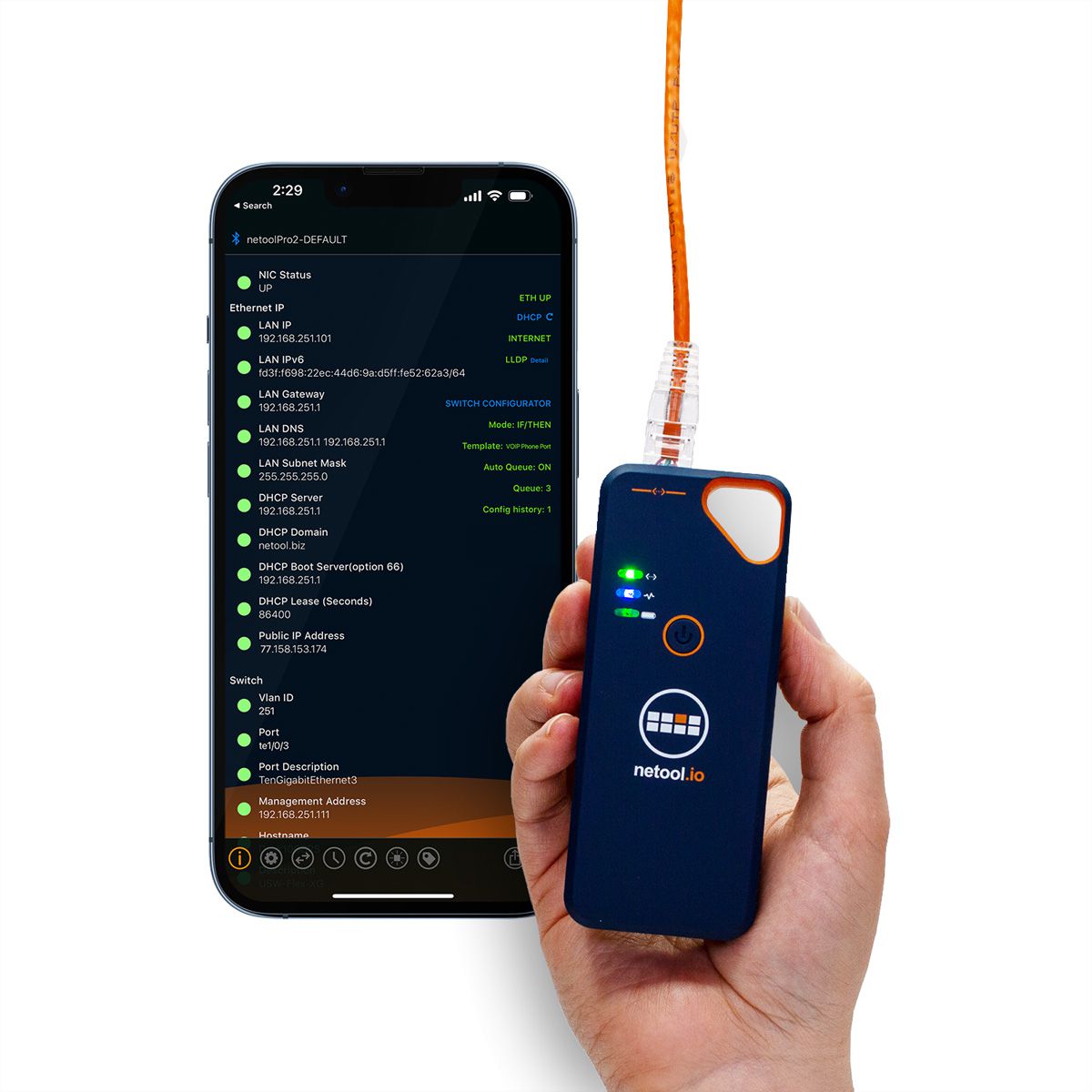 NetPeppers netool.io Pro2, Testeur de réseau intelligent