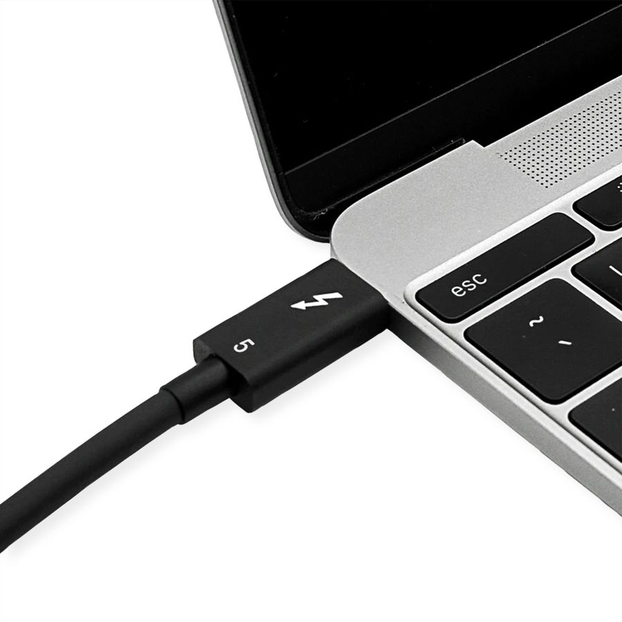 ROLINE Câble Thunderbolt™ 5 USB type C, M/M, 8K UHD-2, 80Gbit/s, 240W, passif, noir, 0,5 m