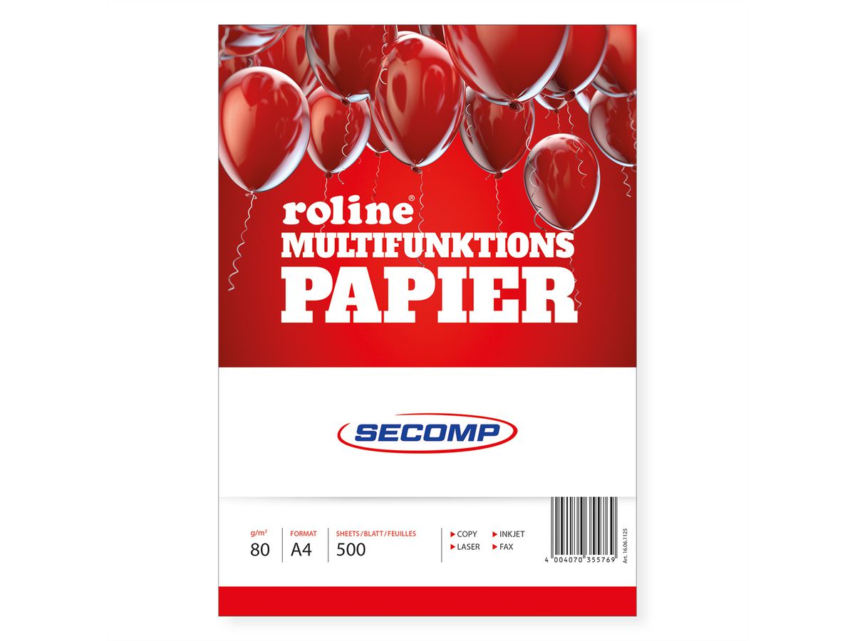 ROLINE Papier A4, 80gr, 500 feuilles