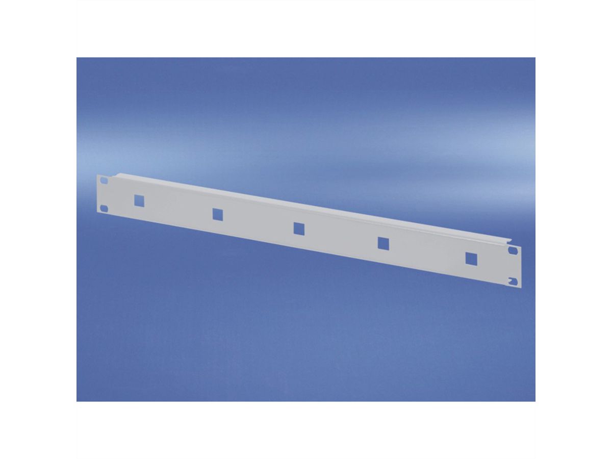 SCHROFF 19" Face avant pour œillets de câbles, 1,5 mm, acier, RAL 7035