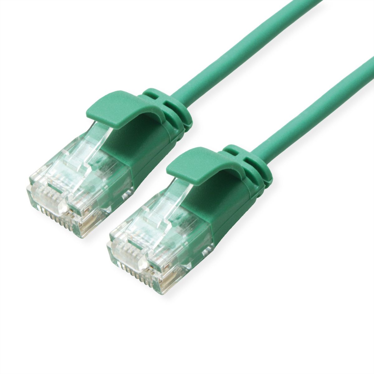 ROLINE Cordon Data Center UTP Cat.6A (Classe EA), LSOH, slim, vert, 2 m