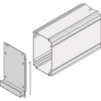 SCHROFF Face avant pour unités enfichables de type cadre, blindable, 3 U, 10 F, 2,5 mm, alu, face avant anodisée, face arrière conductrice