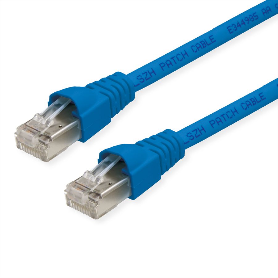 TELEGÄRTNER Cordon S/FTP, Cat.6A, LSOH, bleu, 2 m
