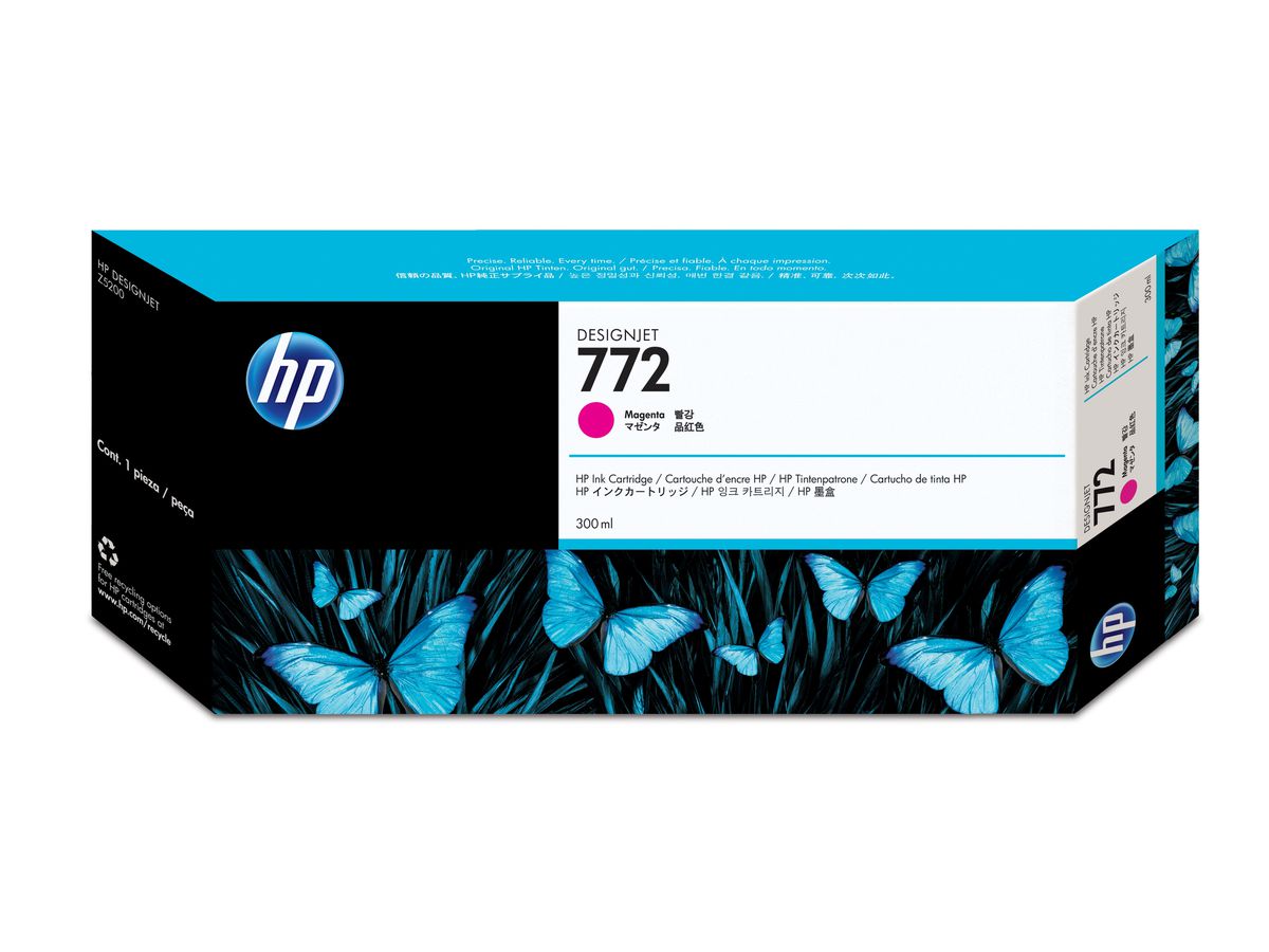 HP 772 cartouche d'encre DesignJet magenta, 300 ml