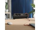 BACHMANN DESK2 2xUTE 1xUSB C/C 65W, 1xCM L=0,2m RAL9005
