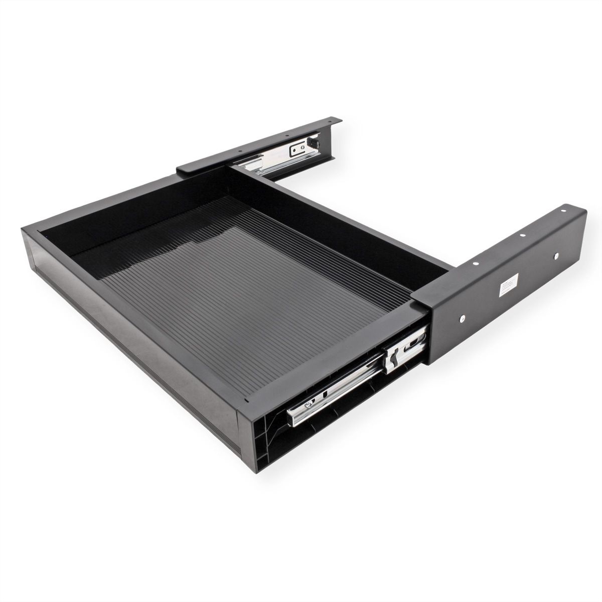 VALUE Tiroir sous bureau ultra-mince, taille moyenne, noir