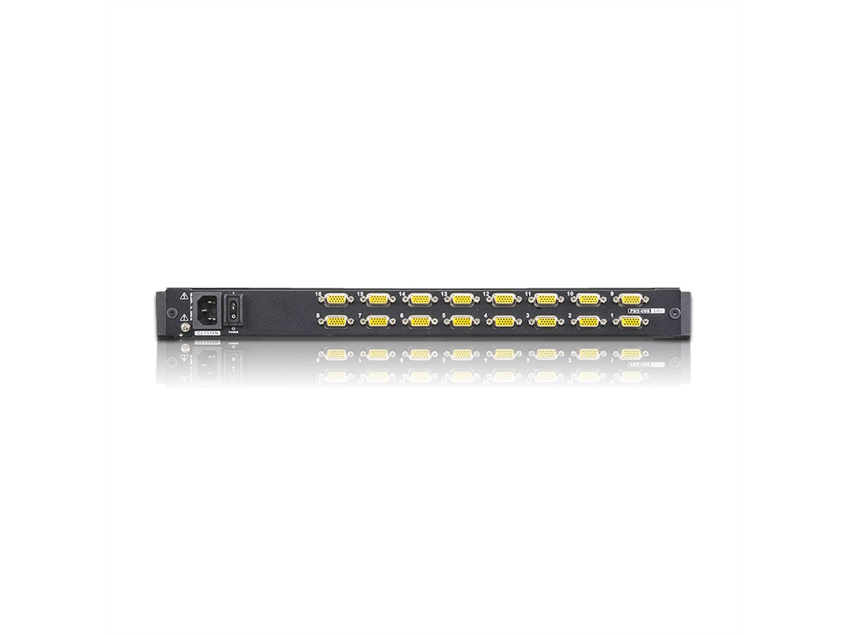 ATEN CL1316N Commutateur KVM VGA LCD à un seul rail PS/2-USB 16 ports, FR-Layout