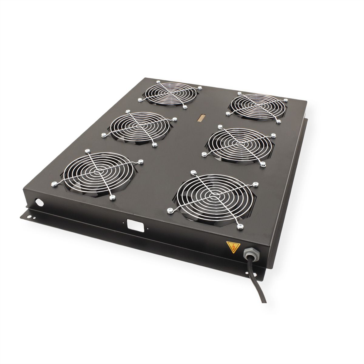ROLINE 19" Unité de ventilation de toit, 6 ventilateurs, ON/OFF, pour baie serveur par serie, noir