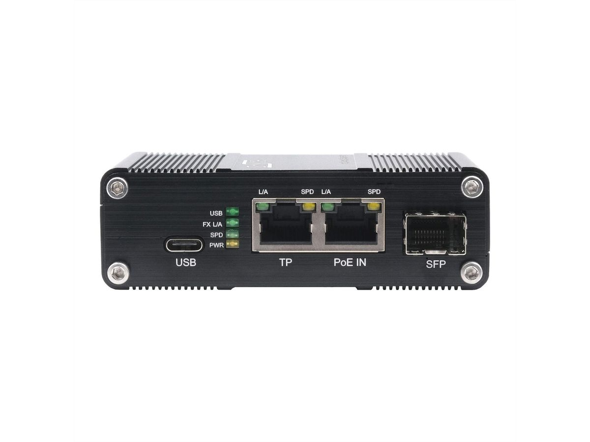 EXSYS EX-60328 Splitter Gigabit PoE++ USB-C PD 60 W, SFP, adaptateur réseau