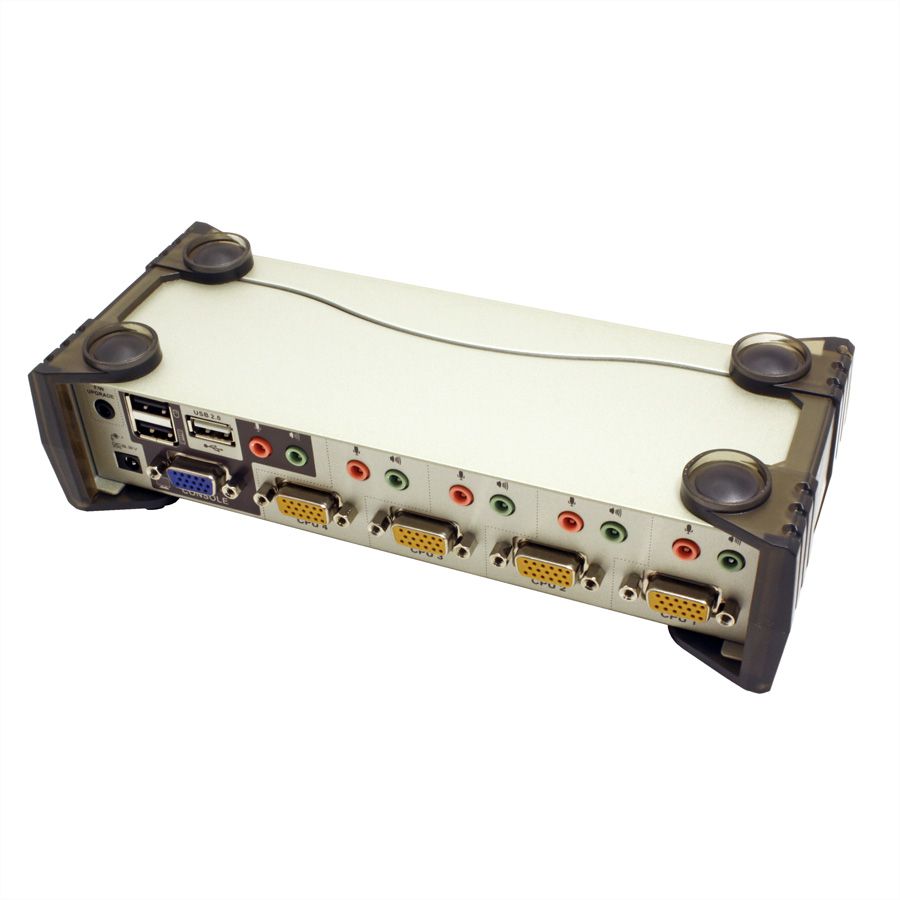 ATEN CS1734B Switch KVM VGA, PS/2-USB, Audio, Hub USB, 4 ports