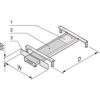 Protection télescopique contre le renversement SCHROFF Varistar, 600W 1200D, RAL 7021