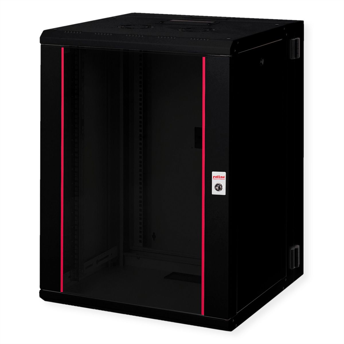 ROLINE 19" Boîtier mural Pro 16U, 600x600 LxP pivotant en 2 parties noir