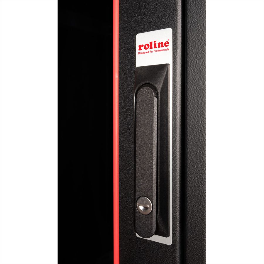 ROLINE 19" Baie réseau Basic 42U, 800x800 LxP Porte verre noir
