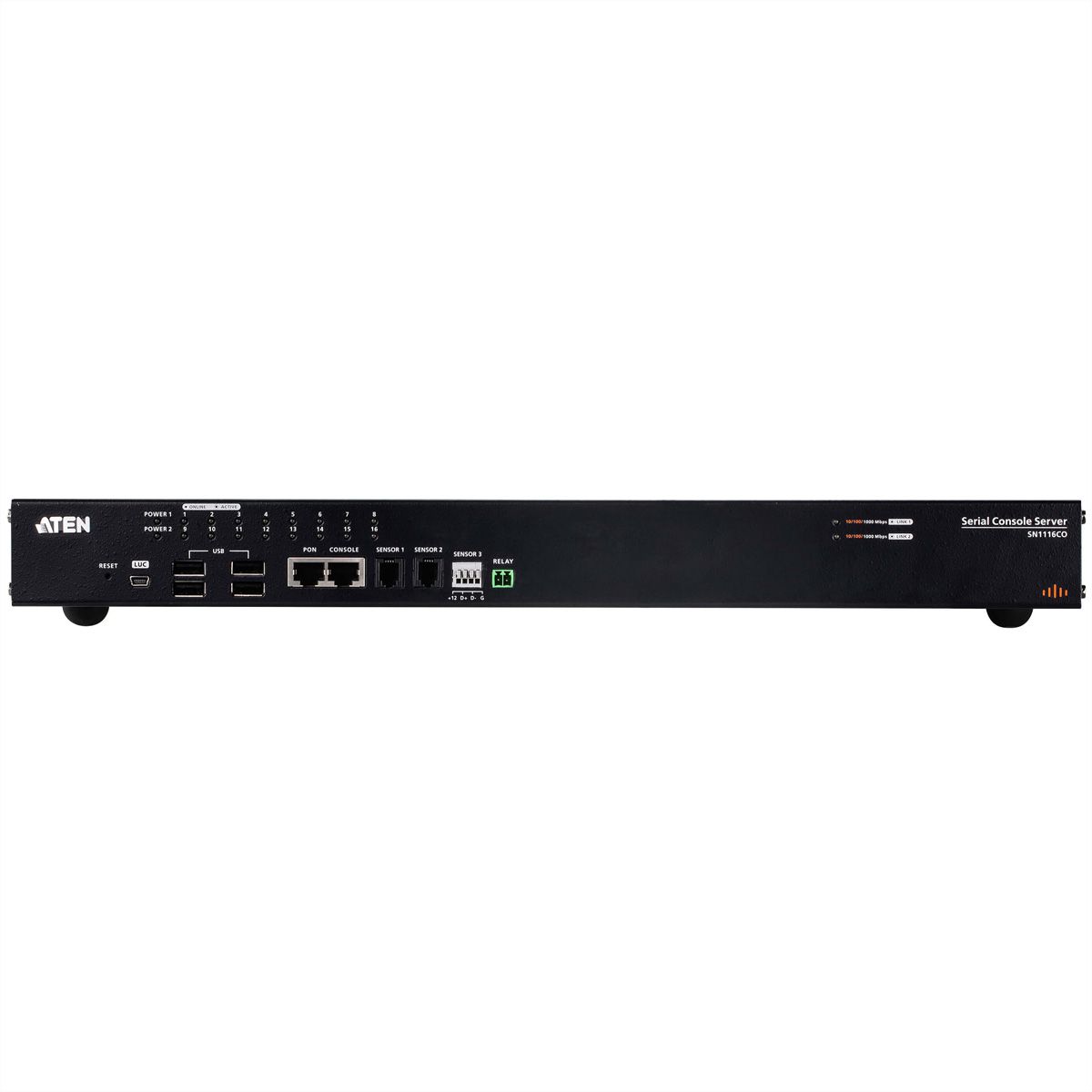 ATEN SN1116CO Serveur Console Série Série 16 ports avec double alimentation / SFP