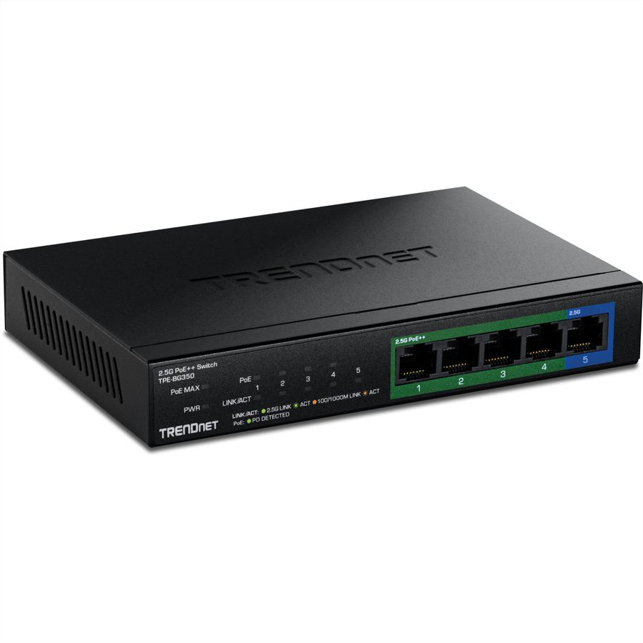 TRENDnet TPE-BG350 Switch PoE++ 2,5G à 5 ports