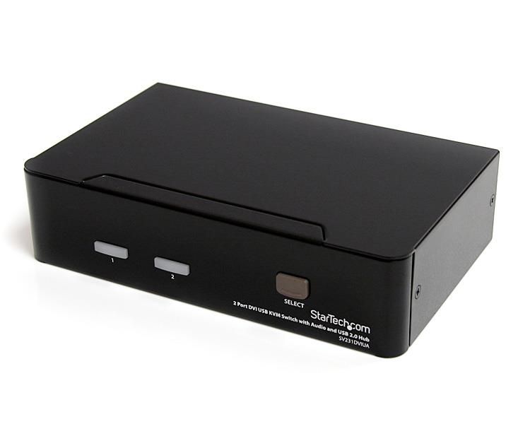 StarTech.com Switch KVM USB DVI à 2 ports avec audio - 1920x1200