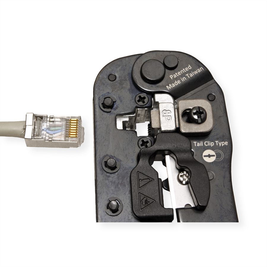 VALUE Pince à sertir universelle pour RJ45 (8P8C) avec / sans raccord de blindage