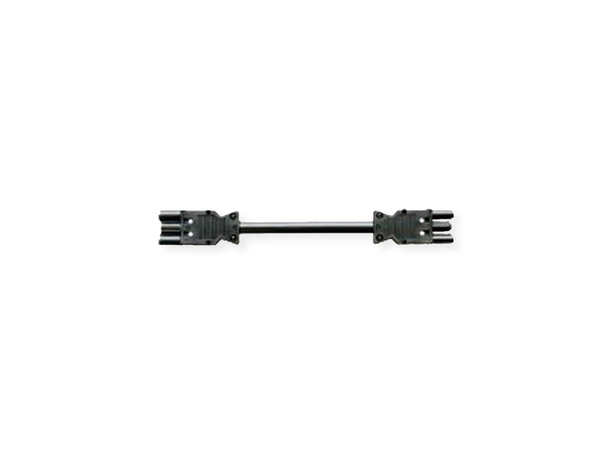 BACHMANN Câble prolongateur GST18-3 Mâle / femelle, sans halogène, noir, 0,3 m