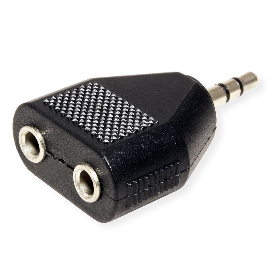 VALUE Adaptateur 3,5mm (1x M, 2x F)