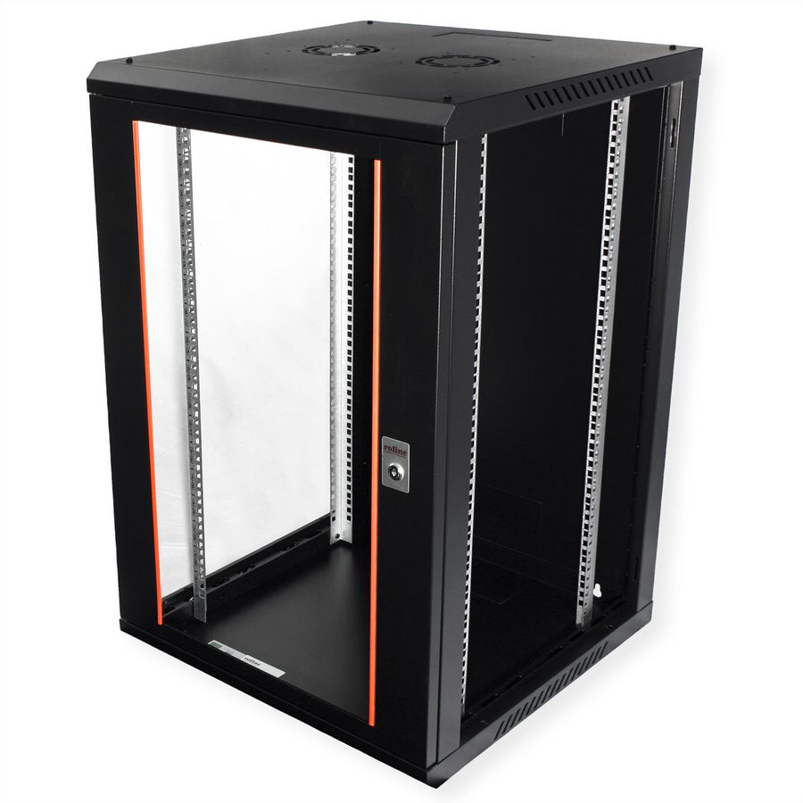ROLINE 19" Boîtier mural Basic Plus 18U, 600x600 LxP noir