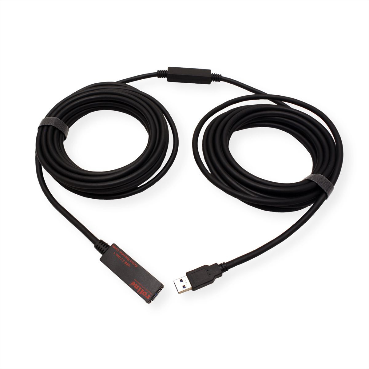 ROLINE Câble prolongateur USB 3.2 Gen 1 actif, noir, 10 m