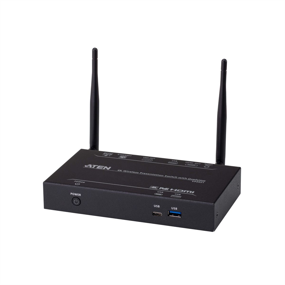 ATEN VP2021 Matrice de présentation sans fil 4K avec quadravision