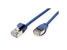 ROLINE Cordon DataCenter U/FTP Cat.6A (Classe EA), LSOH, slim, bleu, 5 m