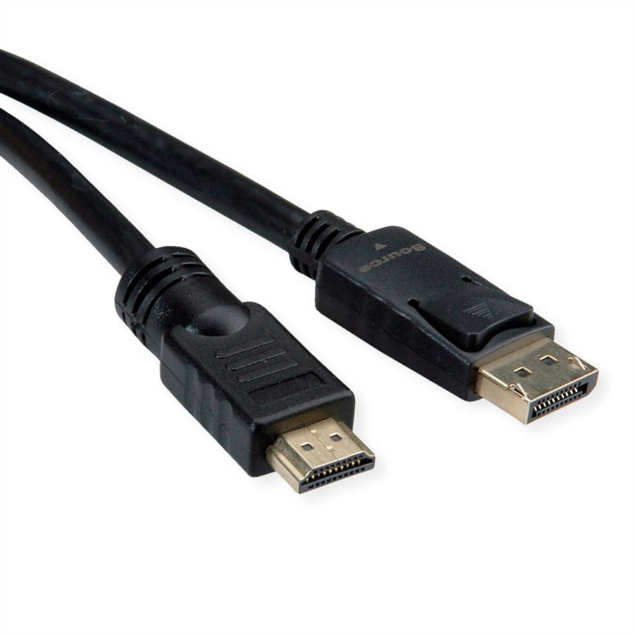 ROLINE Câble DisplayPort DP - UHDTV, M/M, noir, 7,5 m