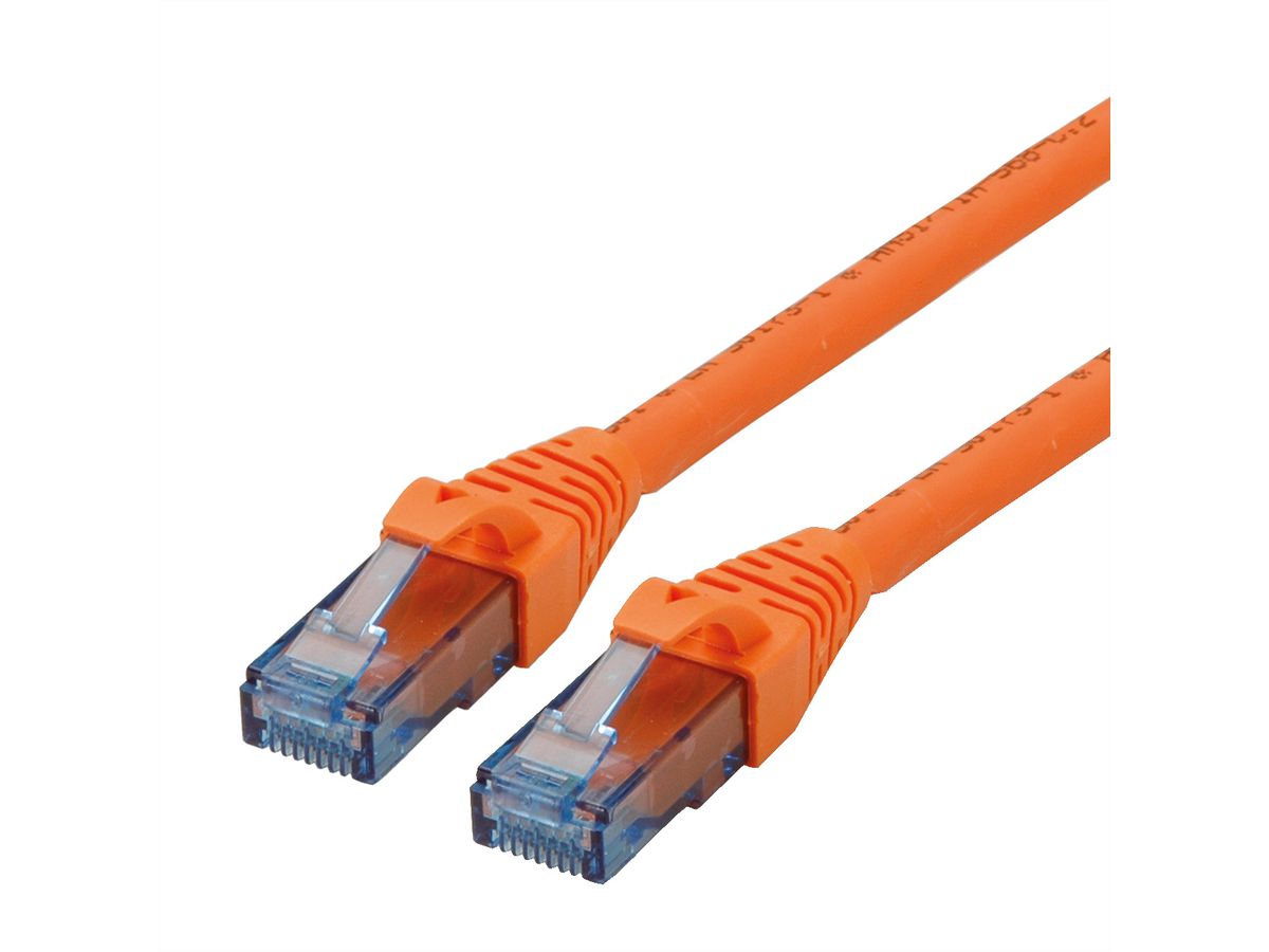 Cordon ROLINE UTP Cat.6A / 10 Gigabit, Component Level, LSOH, orange, 20 m