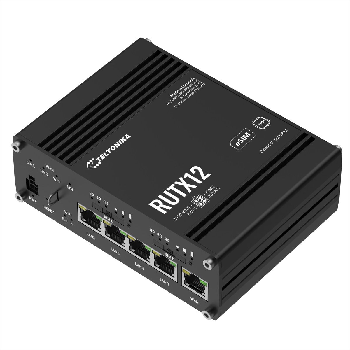TELTONIKA RUTX12 Routeur 4G avec eSIM
