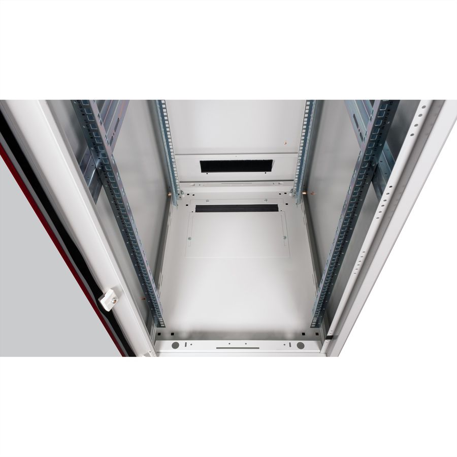 ROLINE 19" Baie réseau Pro 32U, 600x800 LxP Porte verre gris