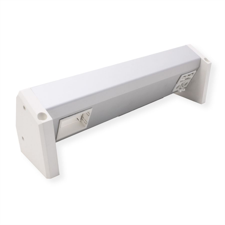 BACHMANN DESK 2xUTE 1xUSB A/C 22W 1xCM GST18 RAL9010
