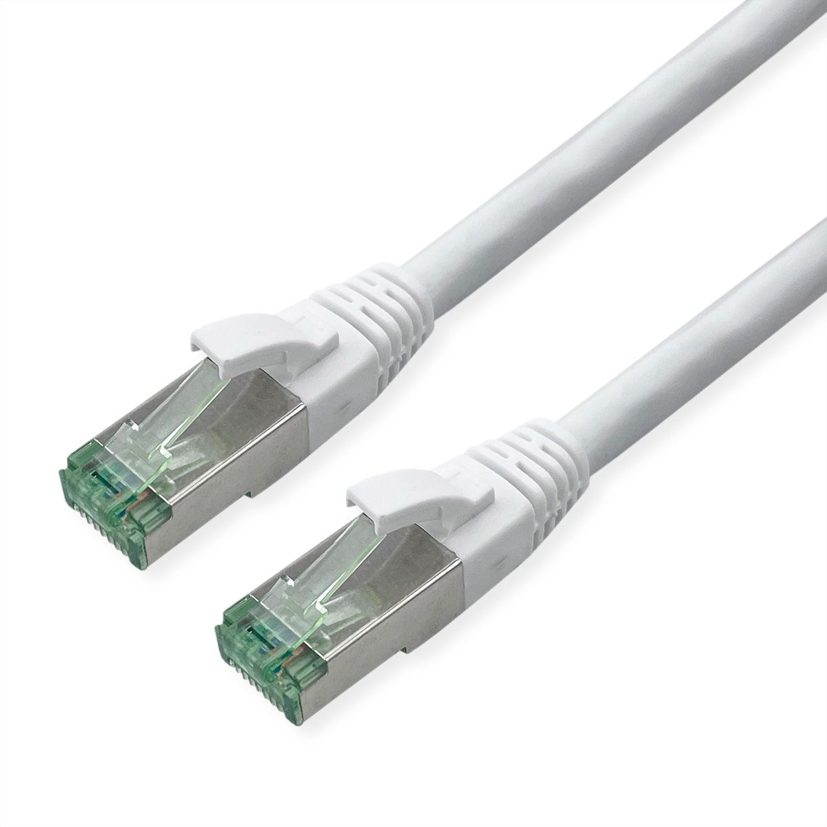 ROLINE RM Cordon Cat.6A S/FTP(PiMF), blanc, 0,5 m