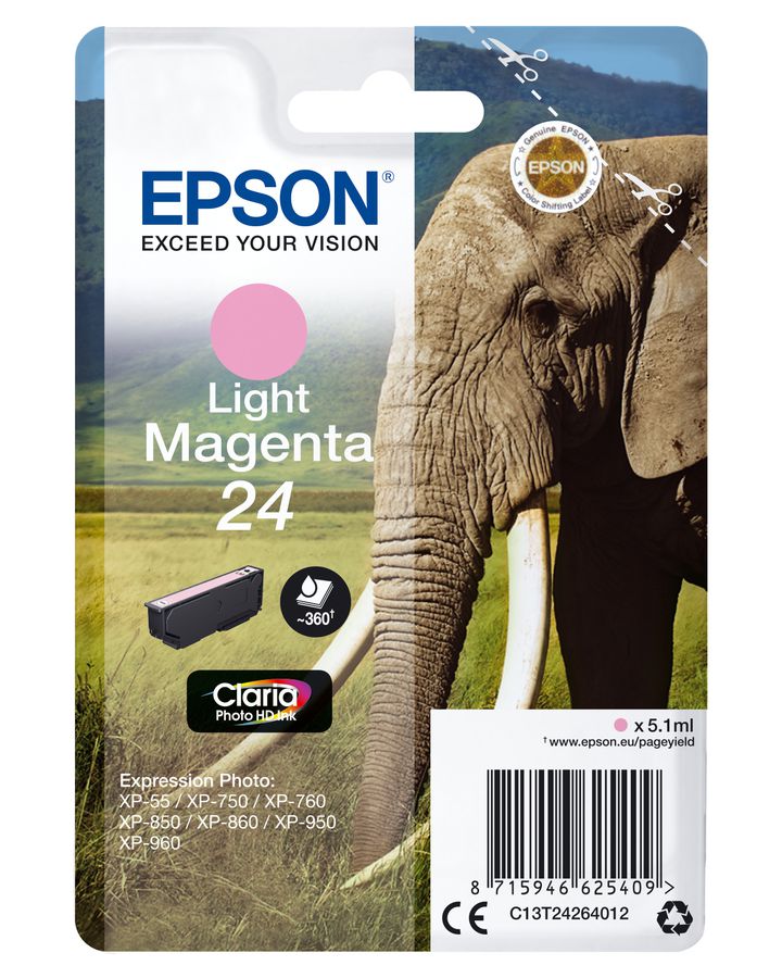 Epson Elephant Cartouche "Eléphant" - Encre Claria Photo HD Mc