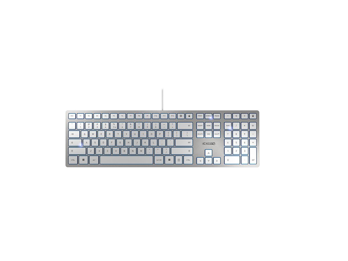 CHERRY KC 6000 SLIM CLAVIER QWERTY USB ARGENTE