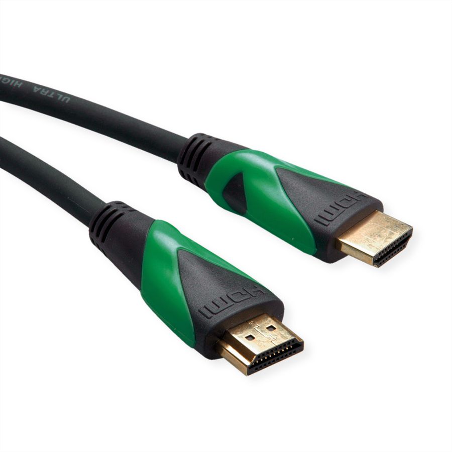 ROLINE GREEN ATC Câble HDMI avec Ethernet Ultra HD 8K, M/M, noir, 2 m