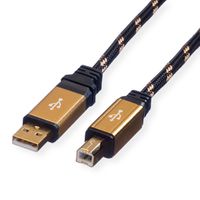 ROLINE GOLD Câble USB 2.0, type A-B, 1,8 m