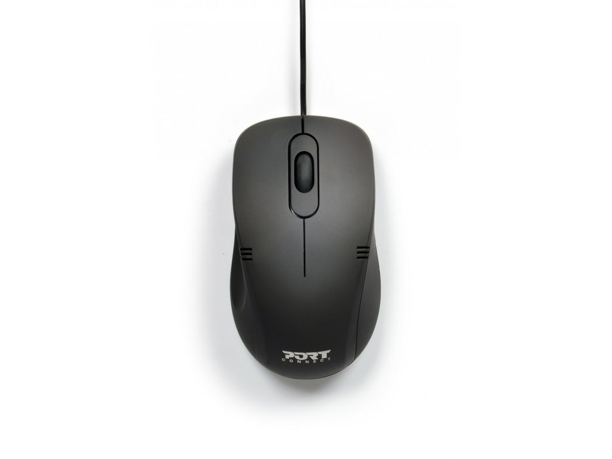 Port Designs 900400-PRO souris Ambidextre USB Type-A Optique 1000 DPI