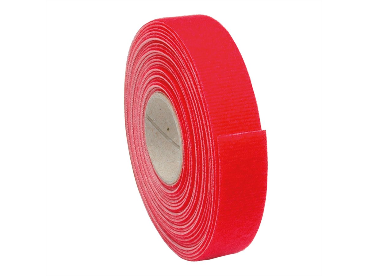 VELCRO® ONE-WRAP® Bande non perforée, 20mm, rouge, 5 m