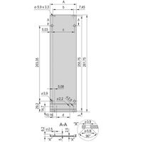 SCHROFF Cadre type unité enfichable face avant, Refrofit Shielding, 6 U, 10 HP, 2.5 mm, Al, Anodisé frontal, Conducteur arrière