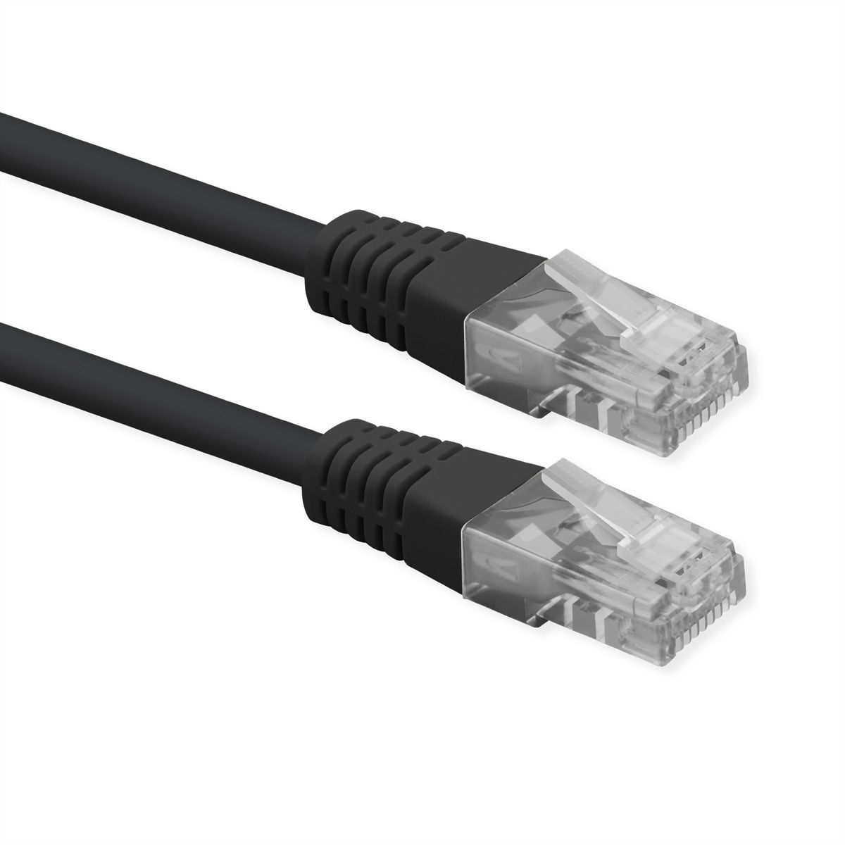 ROLINE Cordon Cat.6 (Classe E), UTP, PoE, noir, 5 m