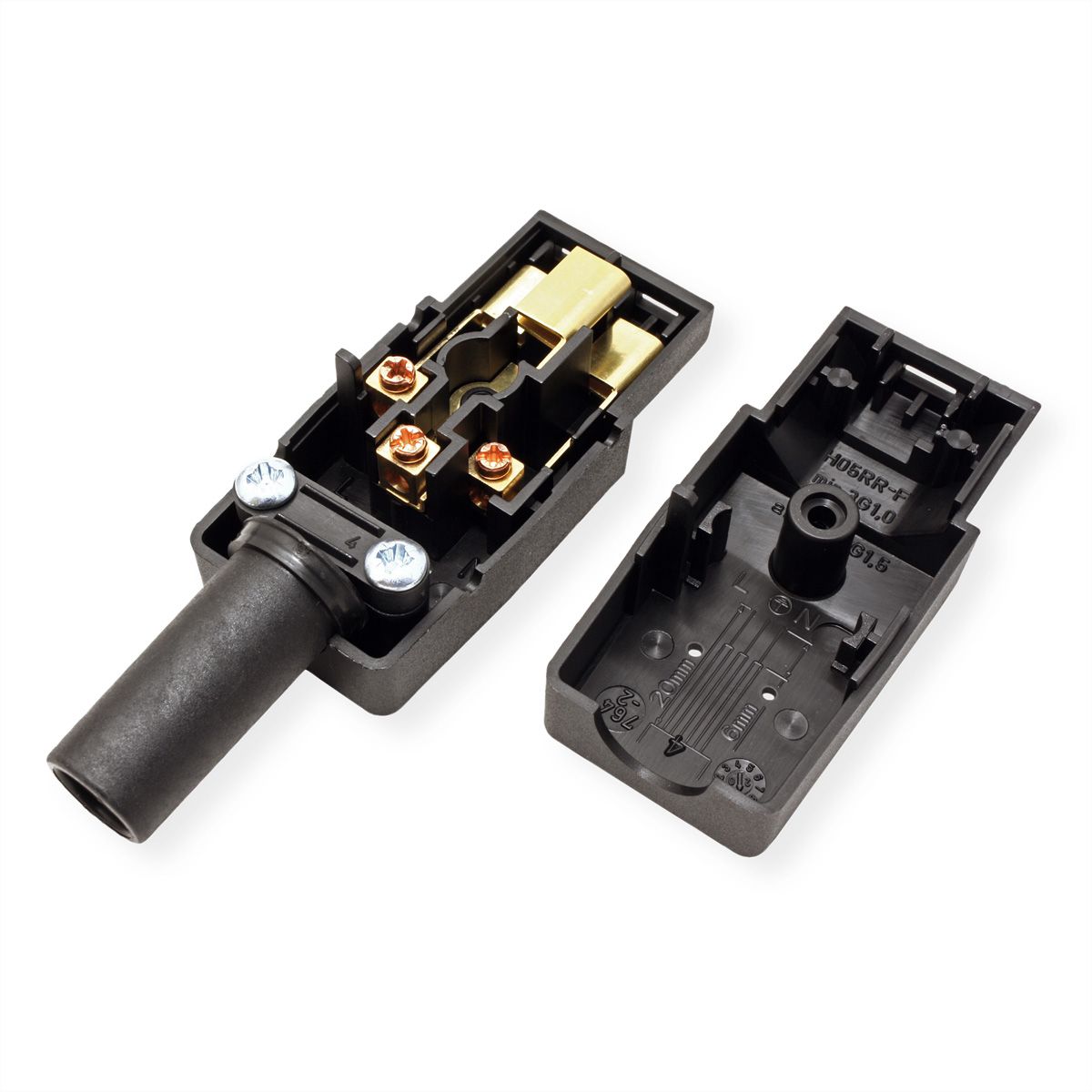 BACHMANN Connecteur IEC320 C21 16A/250VAC 155°, noir