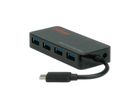 ROLINE Hub USB 3.2 Gen 1, 4 ports, prise type C