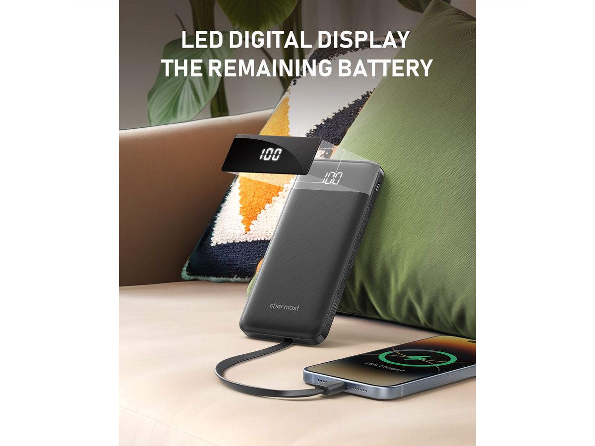 CHARMAST Powerbank W1148 10000mah noir