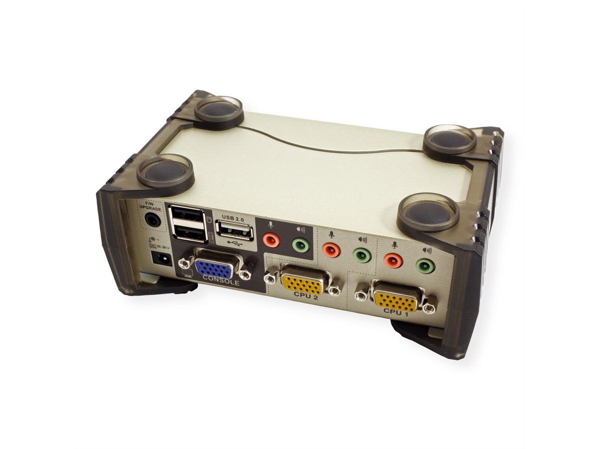 ATEN CS1732B Switch KVM VGA, PS/2-USB, Audio, Hub USB, 2 ports