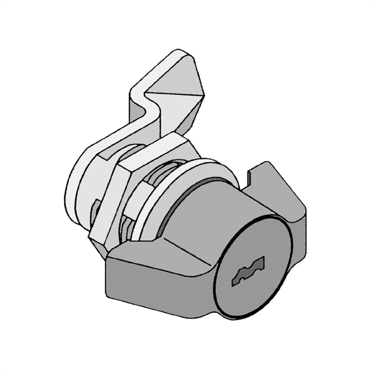 Serrure quart-de-tour, Pour racks 19"