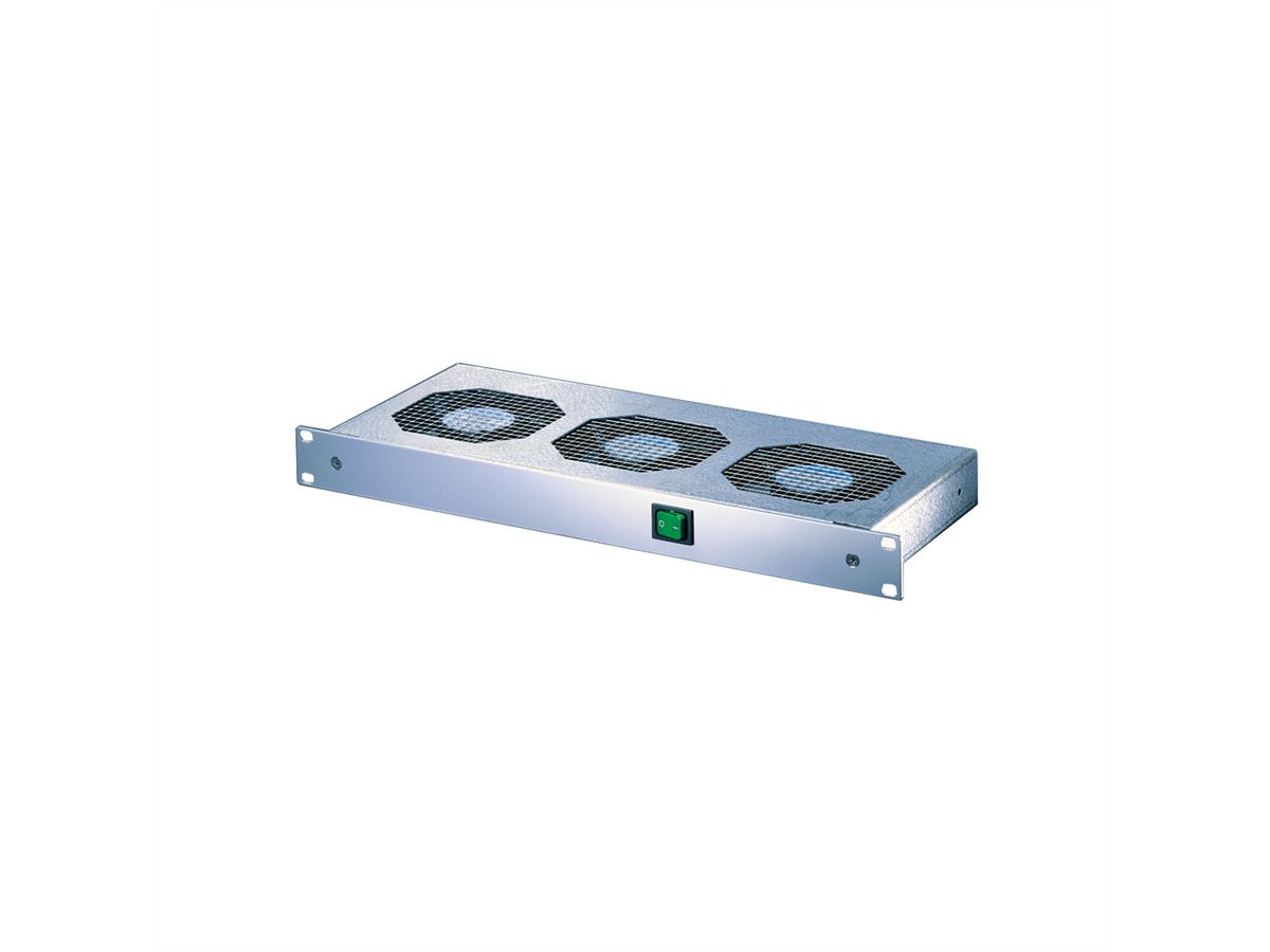 Unité de ventilation SCHROFF 19", 1 U, avec interrupteur frontal, 6 ventilateurs, 24 VDC
