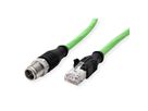 METZ CONNECT Câble Ethernet industriel M12-RJ45, codage X, 1 m