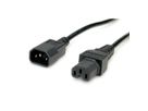 VALUE Câble IEC320/C14 M - C15 F, H05RN-F, noir, 1 m