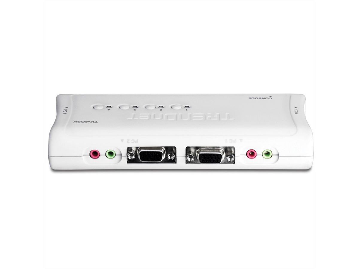 TRENDnet TK-409K Kit de switch KVM USB à 4 ports avec fonction audio